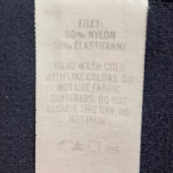 AERIE Offline Real Me Medium Support Stretch Racerback Sports Bra Navy Blue XXL - Picture 9 of 9
